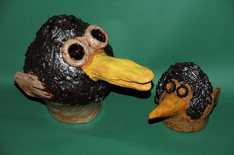 Gartenk�pfe gro� und klein