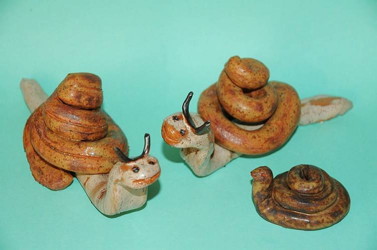 Gartenschnecken gro� und klein