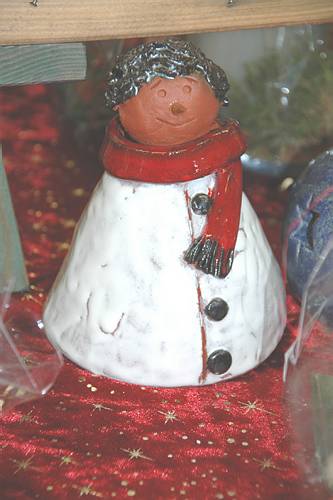 Schneemann als Teelicht