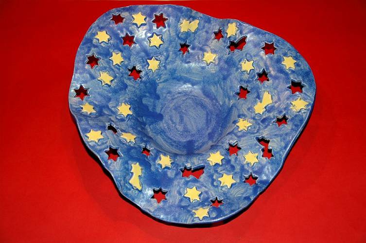 Sternenschale f�r Weihnachtskonfekt